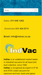 Mobile Screenshot of indvac.co.za
